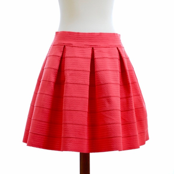 Express Dresses & Skirts - Express coral elastic high waist circle skirt.